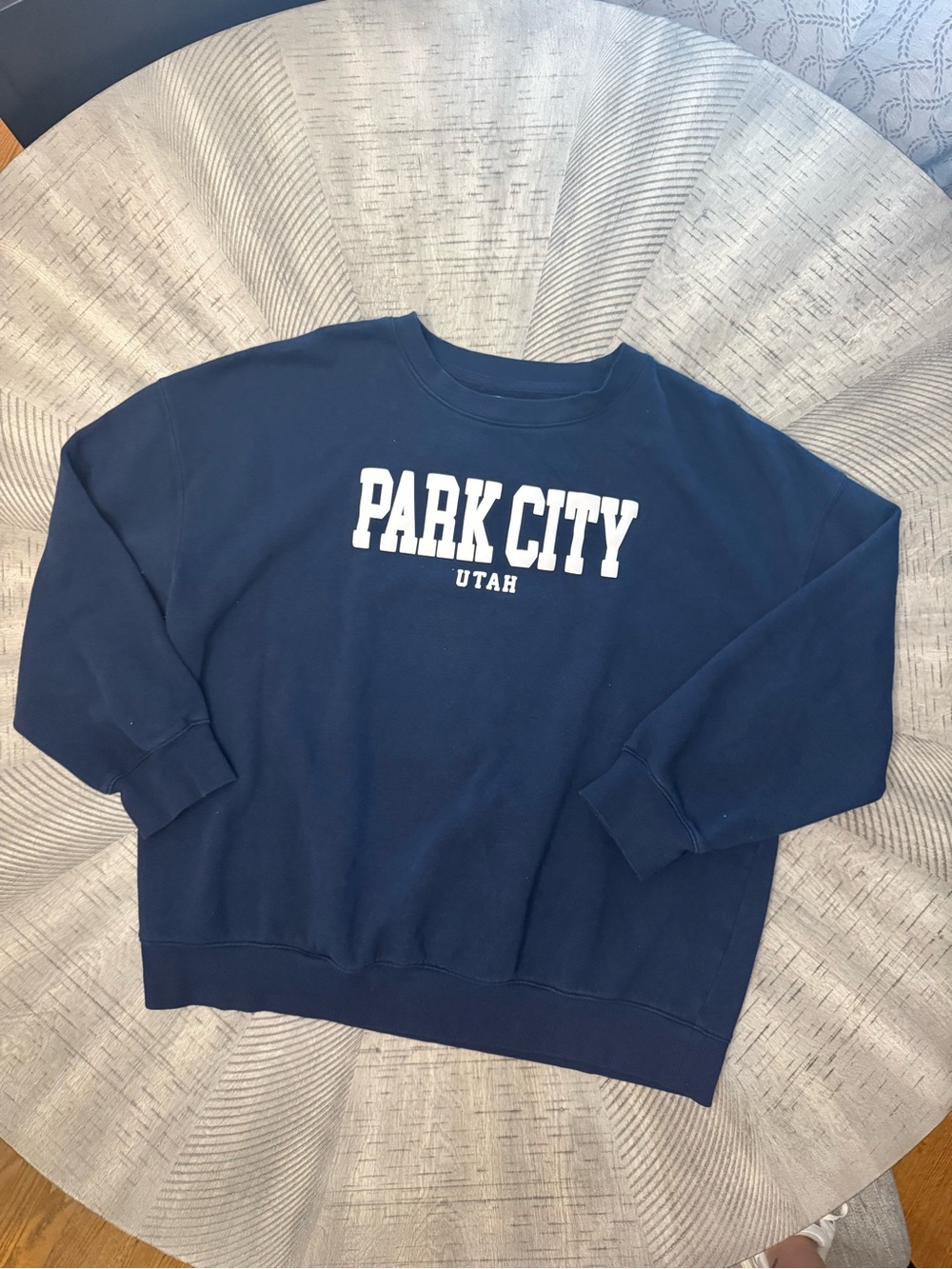 Old Navy Navy Blue "Park City Utah" Crewneck Sweatshirt